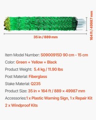 VEVOR Electric Netting Fence Kit Sheep Fencing 35″H x 164’L with Posts Spikes