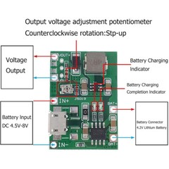10PCS Micro USB/Type-C 3.7V Lithium Battery Charger Module Boost Step Up 5V 9V