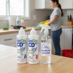 The Original NatriChlor CD Set W/ Accu-Drop Bottles HCL Extra Large Size 8 Fl Oz