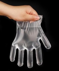 100 or 400 Disposable Poly Plastic Gloves for Cooking Food Prep and Food Service