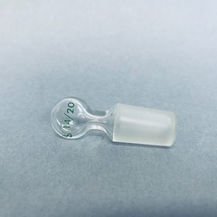 Chemglass Hollow Pennyhead Stopper 14/20 Inner Joint Lot of 5 Stoppers