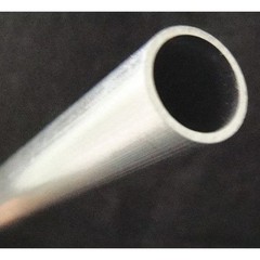 Manufacturer Varies Aluminum Round Tube, Aluminum, 6061-T6 Alloy Type, 1 ft L.