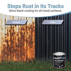 Rust Bullet Blackshell – Gloss Black – 1 Quart – Corrosion Preventive