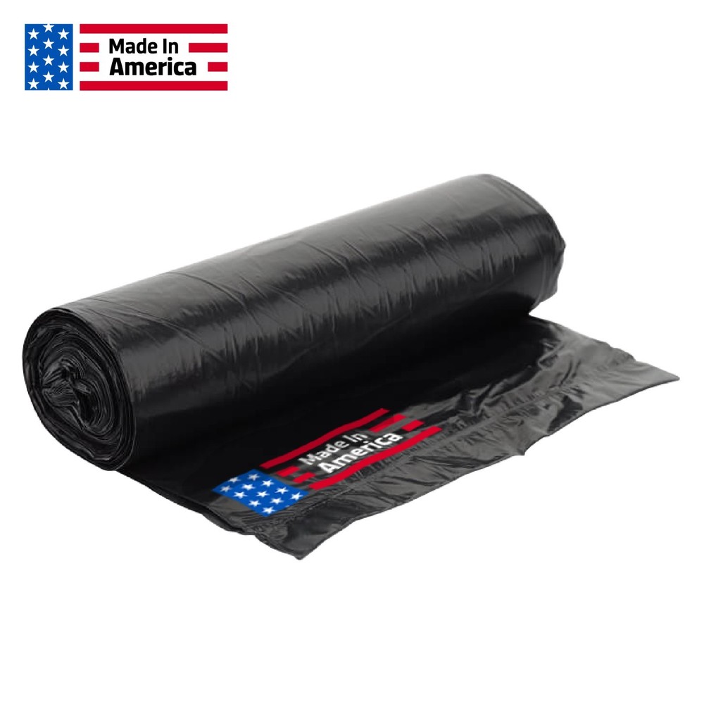4 Mil, 40′ x 100′ Black Plastic Sheeting Roll-Poly Visqueen|USA Made – Sandbaggy