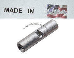 (200) Non-Insulated 16-14 Gauge Seamless Butt Splice Connector Wire Terminal USA