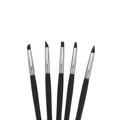 5 Pcs/Set Composite Dental Resin Silicone Veneer Cement Porcelain Brush Pen
