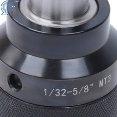 1/32-5/8 Keyless Chuck MT3 Integral Shank Steel Construction for Lathe Mill