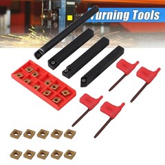 4x Lathe Turning Tool Set Holder Boring Bar 12mm Shank+10x Carbide Insert