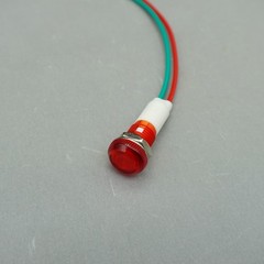10Pcs 12V DC/AC 10mm RED Panel Mounting LED Indication Signal Pilot Lights USKY3