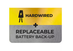 USI Hardwired and 1-Year Battery Backup Smoke Detector with Photoelectric Sensor