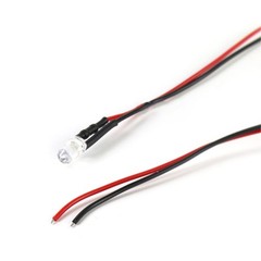3mm/5mm Small LED Bulb Emitting Diode Lamp Bead 5V-12V with 20cm Pre-wired Cable
