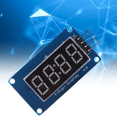 Pmod 4Digit 7Segment LED Digital Display Module TM1637 Brightness Driver