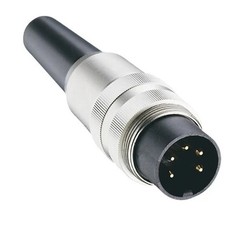 New Lumberg, SV 5 Pole M16 Din Plug, 60529, 5A, 250 Vac IP40, Screw On Qty. 29