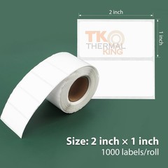 Direct Thermal Labels White Perforated Strong Adhesive Water Resistant Stickers