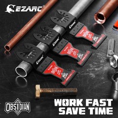EZARC Obsidian Carbide Oscillating Saw Blades, Multi Tool Blades Quick Silver
