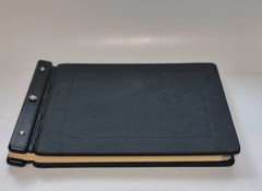 Wilson Jones Raven Post Binder 2-1/2” Black Vinyl 241-40N vintage Blank Pages