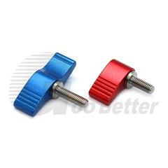 UNC1/4″ 3/8″ Clamping Thumb Screw Aluminum Tee 7/T Wing Knob Head Hand Grip Bolt