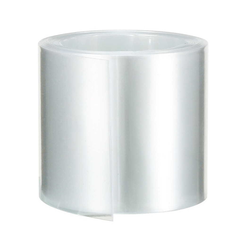 PVC Heat Shrink Tubing 43mm Flat Width for 26650 2 Meters Clear