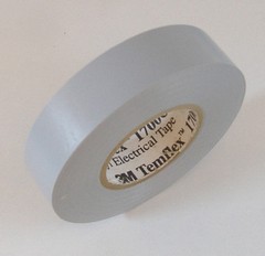 PREMIUM GRADE 3M TEMFLEX GRAY SILVER VINYL ELECTRICAL TAPE 3/4″ X 66′