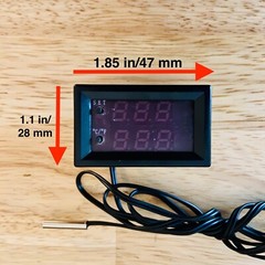Digital LED Microcomputer Thermostat Controller Switch Temperature Sensor 12V