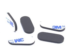 5/8″ x 1-3/8″ x 1/8″ Oval Peel & Stick Silicone Rubber Feet – Audio & PC Repair