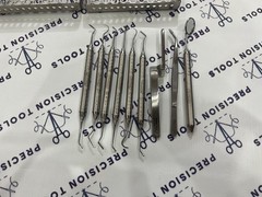 Hu-Friedy Dental Composite Instruments Set of 9 PCS with Sterilization Cassette