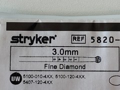 STRYKER Burr 5820-012-030 Exp . 2028-04 & 2028-09 (*A21)