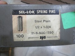 NOS SEL-LOK 1/2″ Diameter Spring Tension Roll Pin USA Choose Length & Quantity