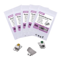Dental Brackets de Ortodoncia AZDENT Tubos Bucales 1° y 2° Molar Roth/MBT .022