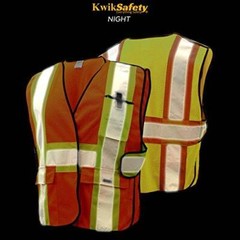 KwikSafety FIRST RESPONDER Class 2 Hi Vis Reflective ANSI Breakaway Safety Vest