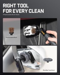 Fanttik Flip G10 Nano AutoCare Cordless Electric Car Interior Detailing Black