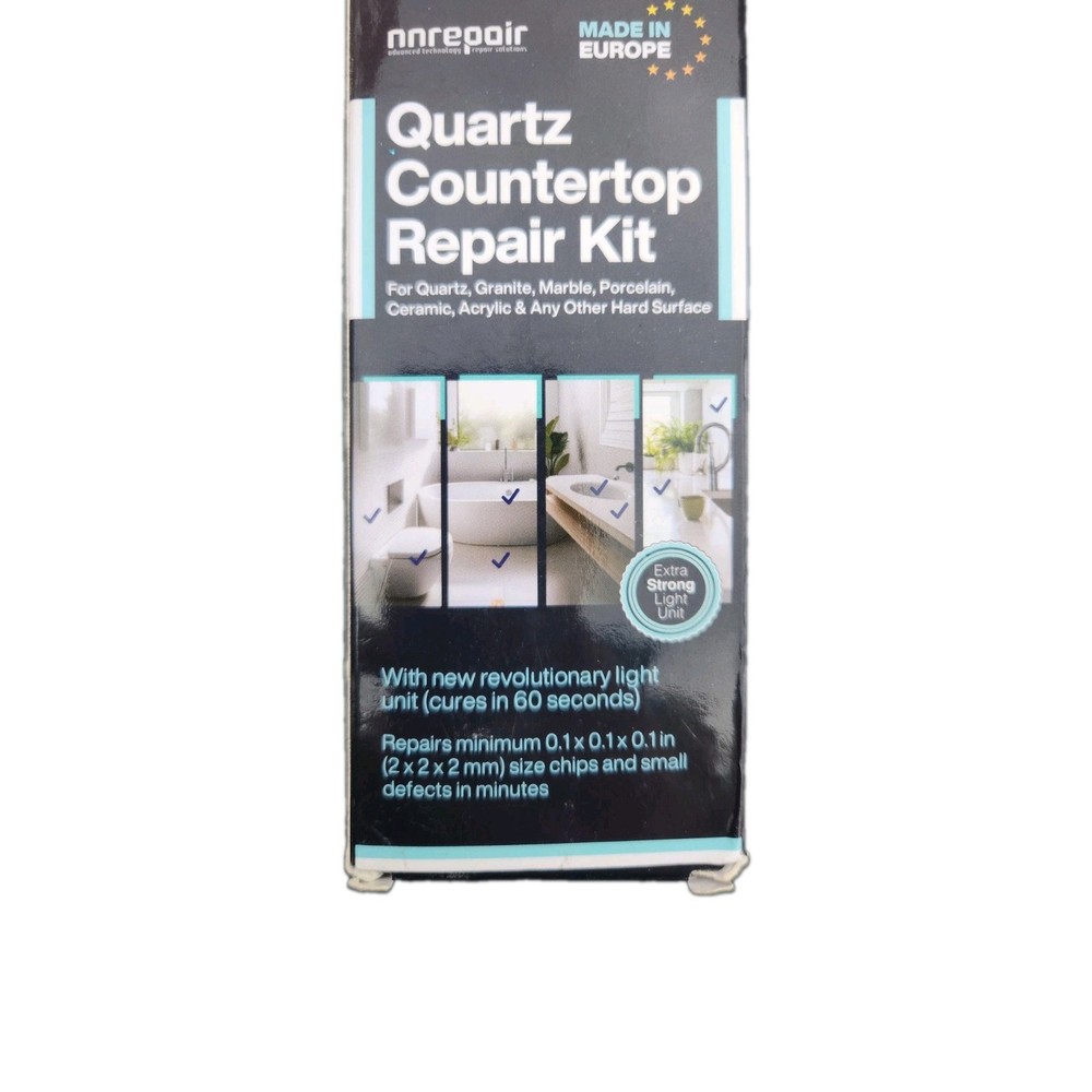 White Quartz Countertop Repair Kit for Chips, Cracks & Scratches