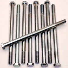 (5) Grade 5 Hex Head 5/8-11 x 9-1/2 Cap Screws Bolts Zinc Plated 9-1/2″
