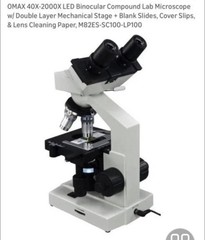 OMAX M82E 40X-2000X LED Binocular Compound Microscope + A3503S Digital camera LN