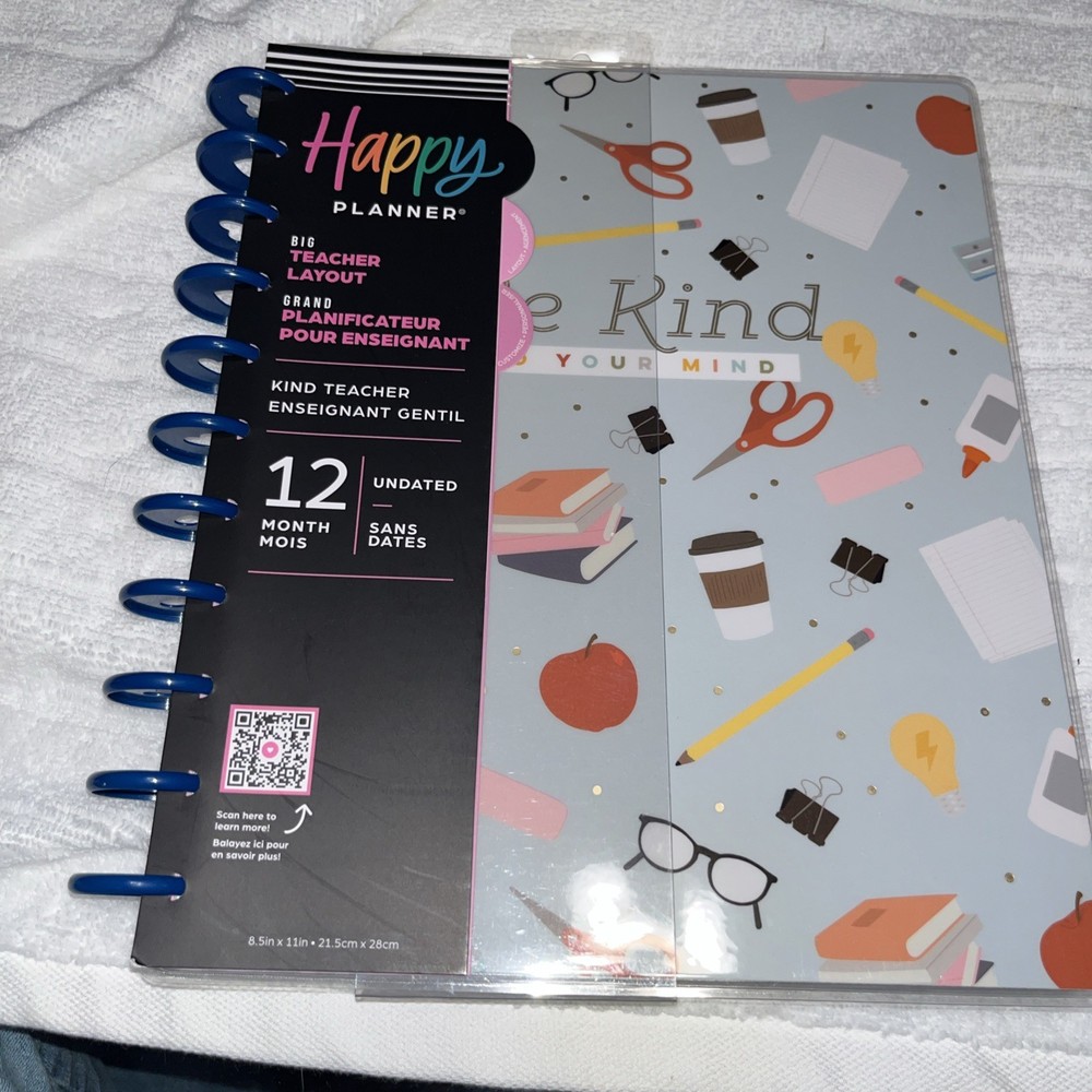 Happy Planner Big Teacher Layout 12 Months Undated
