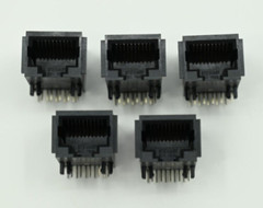 Lot of (5) Stewart Connector SS-641010-FLS Jack Modular Connector 10p10c