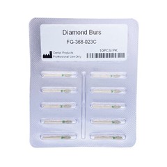 10Pcs Dental Diamond Burs FG Pointed Football 368/023C Coarse Grit High Speed