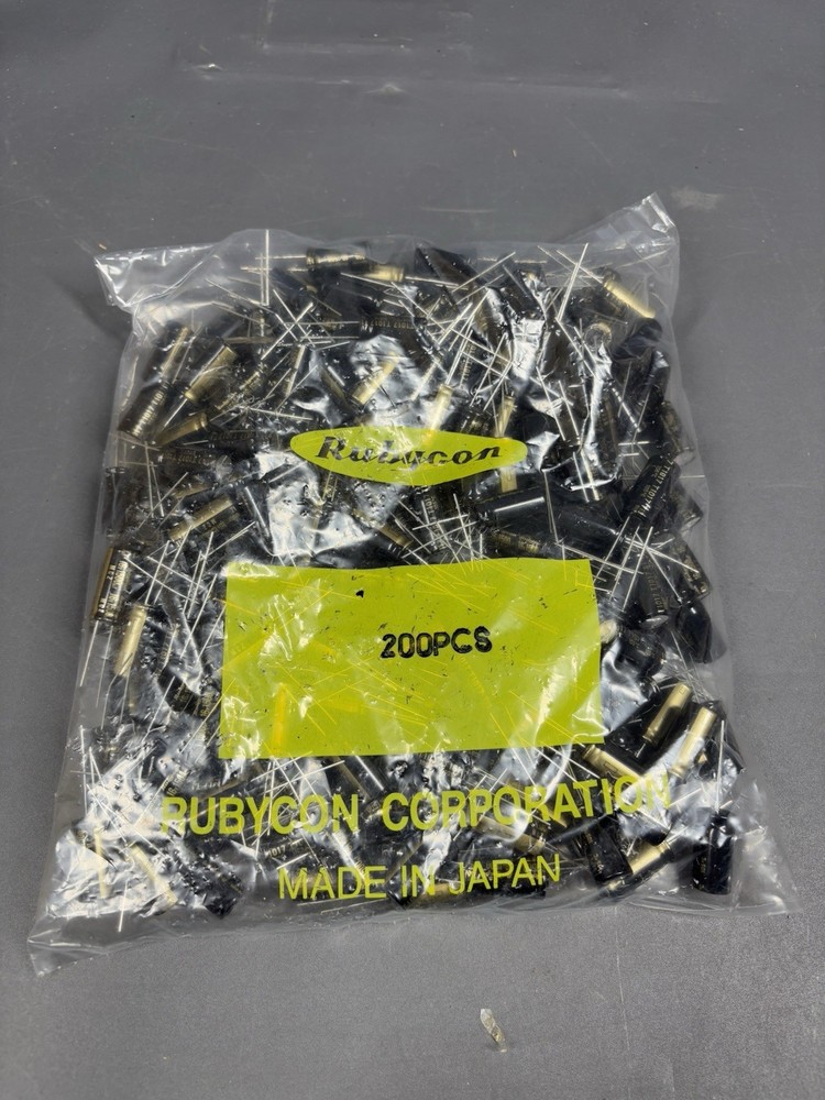 Rubycon MCZ 1500uF 16V 105°C Low ESR Electrolytic Capacitors – Lot of 200