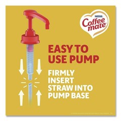 Coffee-mate 12039865 1500 mL Pump Bottle Hazelnut Liquid Coffee Creamer New