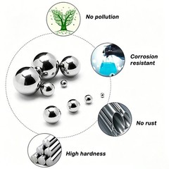 304 Stainless Steel Ball Dia 1mm-125mm High Precision Bearing Balls Smooth Ball