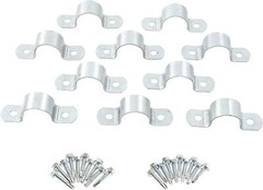 1 3/8″ Heavy-Duty Pipe Straps/ Clamps with Screws (Pack of 10)