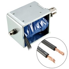 DC 12V 360mA 60N 10mm Pull Push Type Linear Motion Solenoid Electromagnet