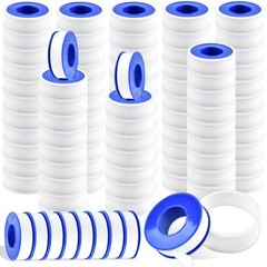 Akamino 100 Rolls Teflon Tape,1/2 x 520 in 0.5 inches x 520 inches, White