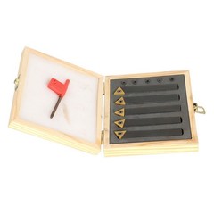 5 PACK 1/2 Inch Indexable Carbide Insert Turning Tool Bit Lathe Set Chip breaker