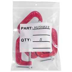 Resealable Parts Bag with Hang Hole, 3 x 4 Inch, 1000 Pack, 4 Mil Clear