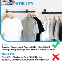 Slatwall U-Shaped Rectangular Tubing Hangrail 24″x12″ Slatwall Accessories. NEW