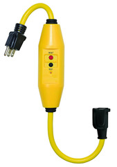 Tower Manufacturing 30438018 In-Line 15 Amp GFCI Auto Reset Cord, 18 Inch