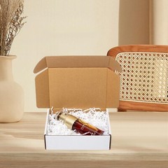 Cajas De Envio 7X5X2” Paquete De 25 Cajas Carton Corrugado Blanco Para Pequenas