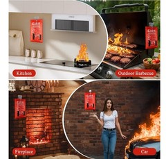 ONE Pc LARGE FIRE BLANKET Fiberglass Emergency Home Retardant Prepared 59”x59”