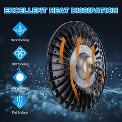 500W Super Bright Warehouse LED UFO High Bay Lights Factory Shop GYM Light Lamp